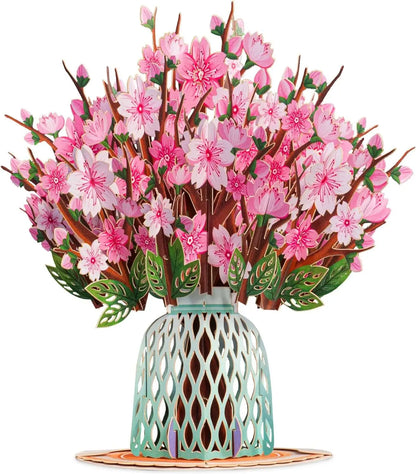 Paper Love Flower Bouquet Pop-Up Card – Mothers Day Gift, Mother'S Day Card, Mom'S Day Flowers, 3D Popup Greeting Card & Keepsake Flowers. Unique Thoughtful Viral 2026 Gifts for Mom, Wife, Grandma, Mother-In-Law, Birthday, Anniversary, Get Well, Thank You